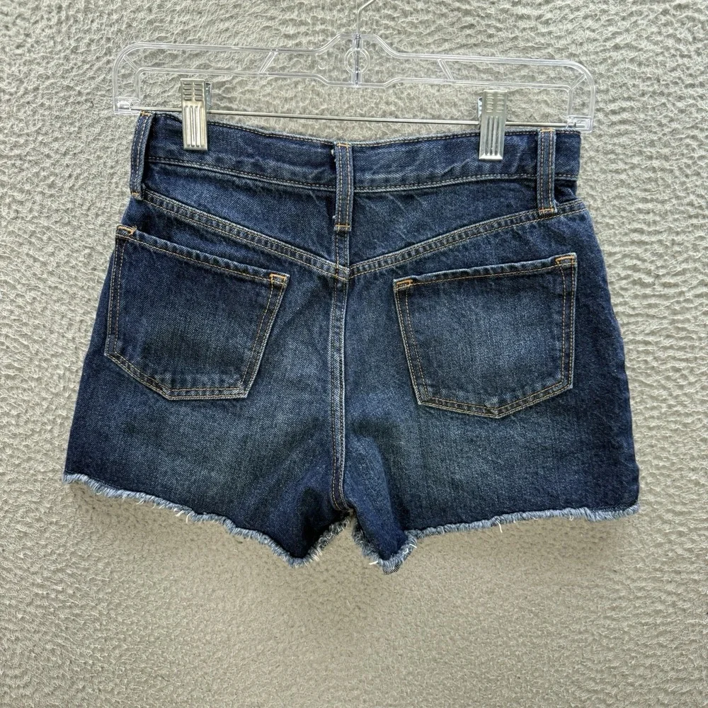 Old Navy Shorts Girls 12 Blue High Rise Cut Off Built In‎ Tough Distressed Denim
